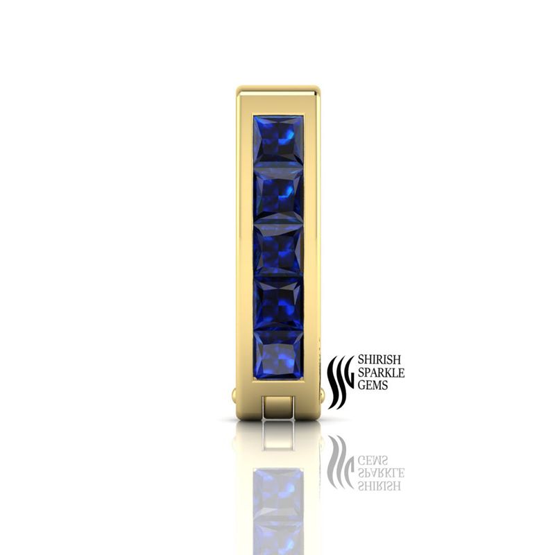 Blue Sapphire Belly Ring, Gold Belly Button Ring, Sapphire Navel Piercing, September Birthstone