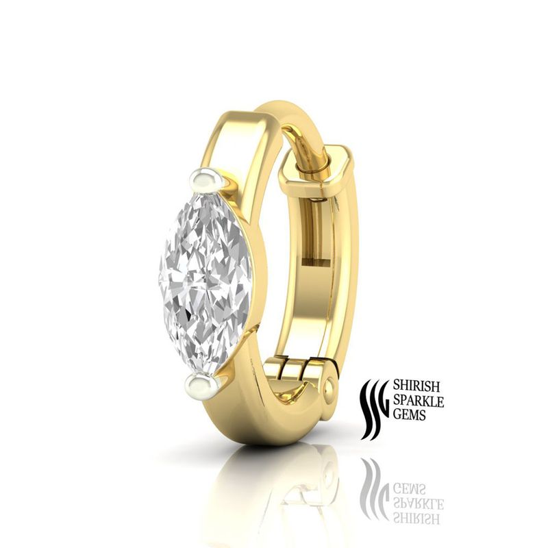 Brilliance Diamond Marquise Cut Dainty Nose Ring Jewelry Gift