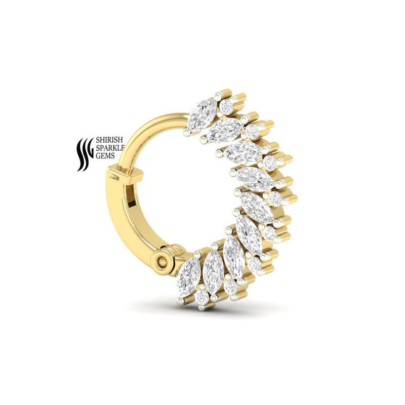 A Radiant VintageTraditional Golden Nose Ring Jewelry For Gift