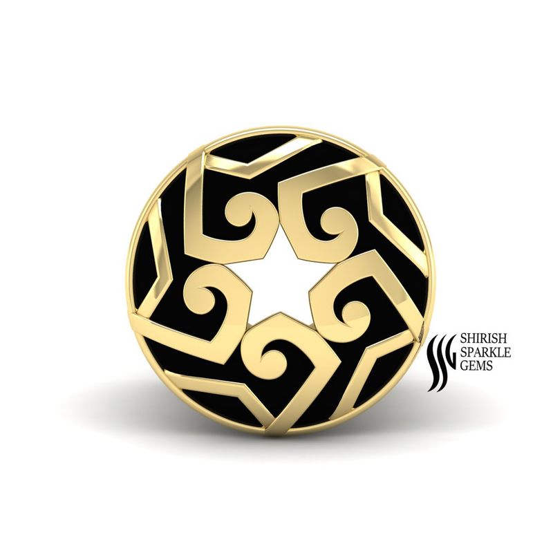 Gold Tribal Swirl Ear Gauges â 14k/18k Real Gold Screw-Fit Flesh Tunnels